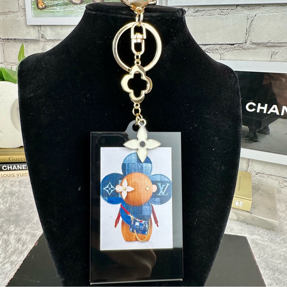 Louis Vuitton Vivienne Mascot Character Card into keychain bag charm handmadeNEW